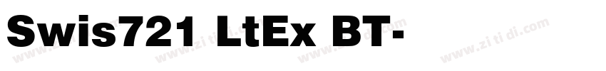 Swis721 LtEx BT字体转换